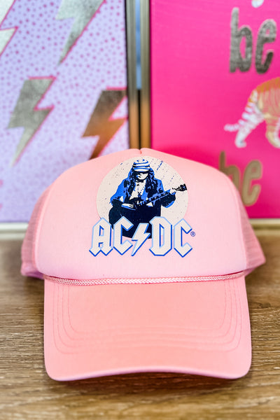 AC/DC Peach Trucker Hat