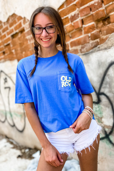Old Row Smiley Face 2.0 Pocket Tee