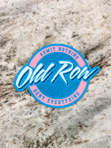 Old Row Circle Logo Sticker- Turquoise