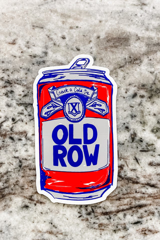 Old Row Cold One Sticker