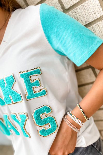 Lake Days Chenille Patch Graphic Tee