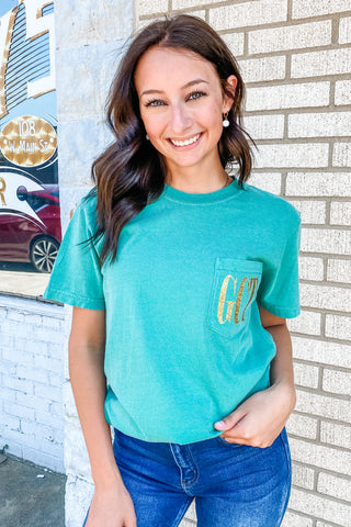 GCT Glitter Pocket Comfort Colors Tee