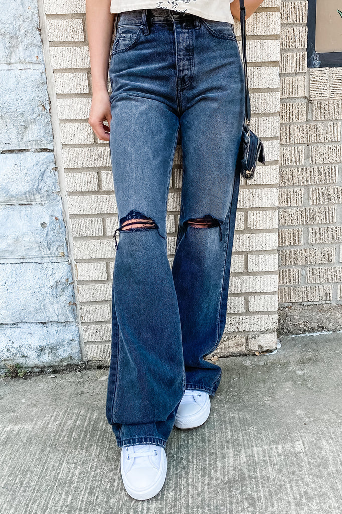 KanCan Ultra High Rise 90's Flare Jeans - Black – Southern Roots Boutique