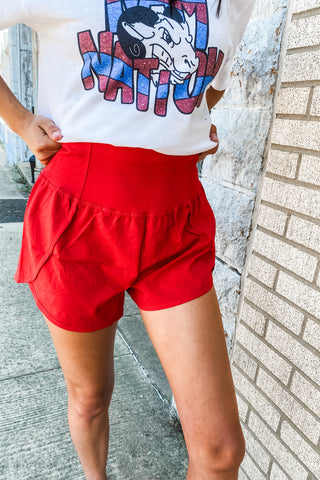 Ruby High Waisted Athletic Running Shorts