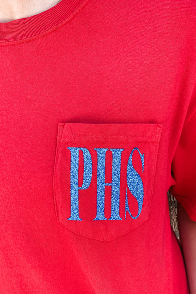 PHS Glitter Pocket Comfort Colors Tee