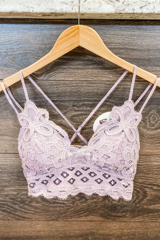 The Emma Lace Bralette - Magenta – Southern Roots Boutique