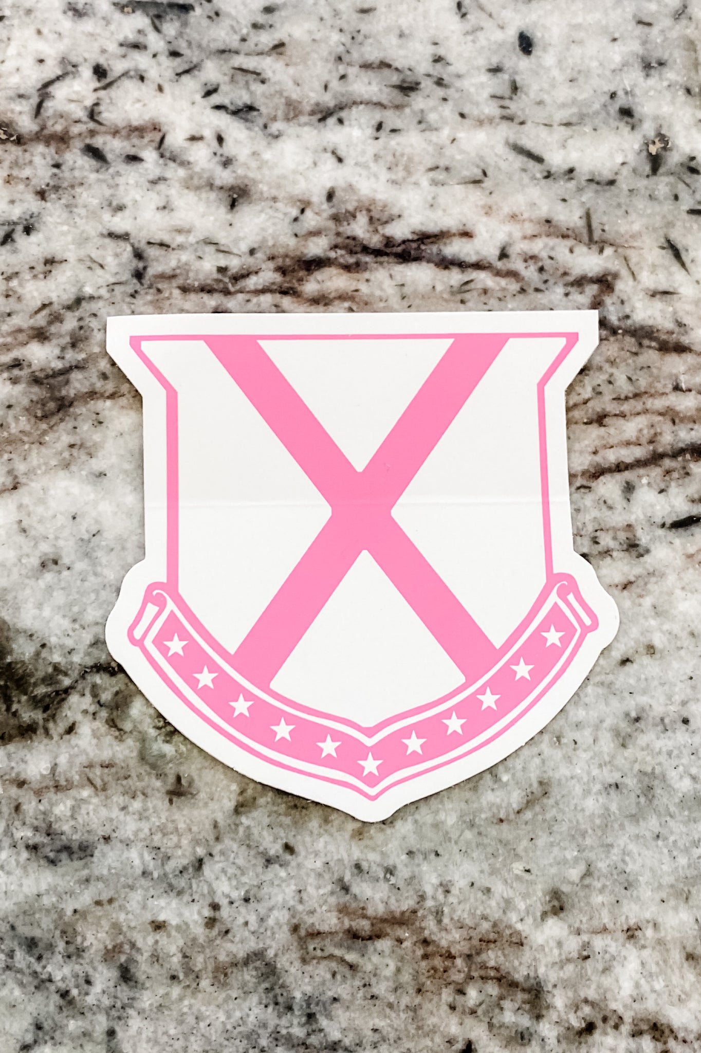 Old Row Pink Crest Sticker