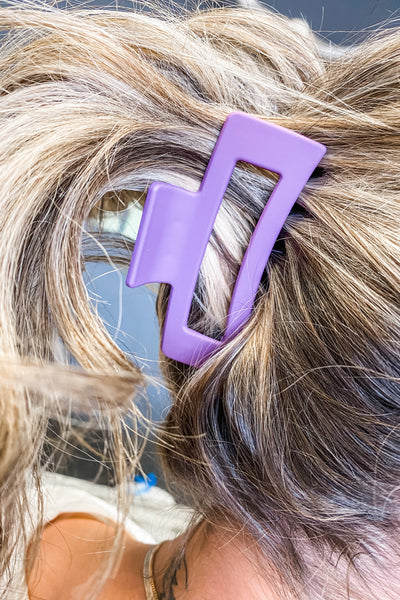 Geometric Matte Hair Claw Clip