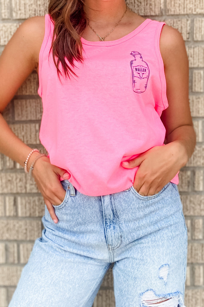Hot Pink MW Graphic Tank – Southern Roots Boutique