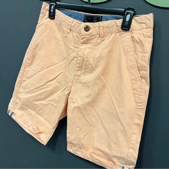 21 Men Orange Sherbet Chino 8” Shorts Size 31