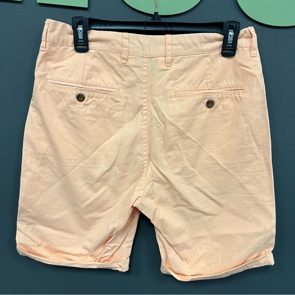 21 Men Orange Sherbet Chino 8” Shorts Size 31