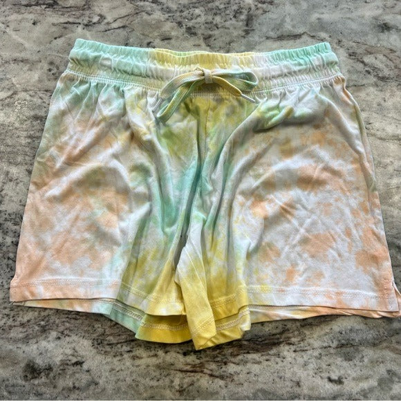 Tie Dye Elastic Waist Shorts Size Large