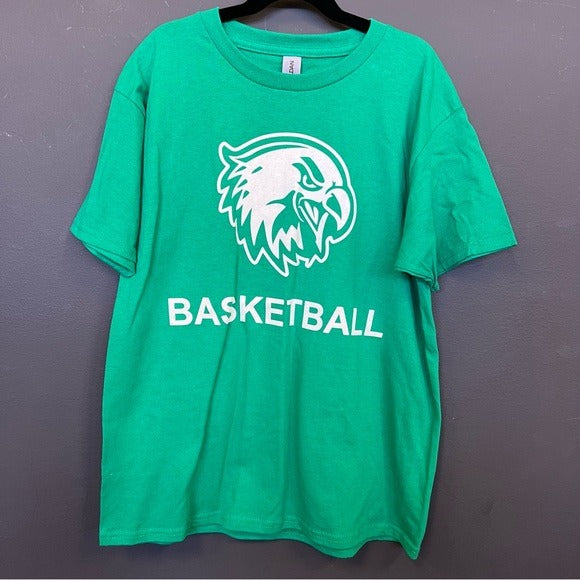 GCT Eagles Basketball Green T-Shirt Size Boys Large