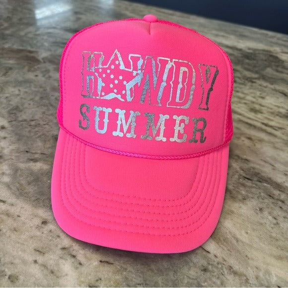 Howdy Summer Hot Pink Foam Trucker Hat