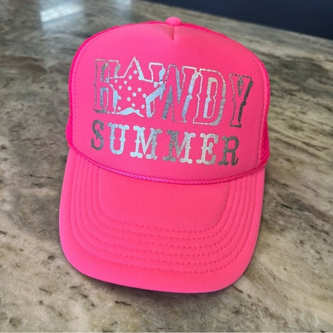 Howdy Summer Hot Pink Foam Trucker Hat