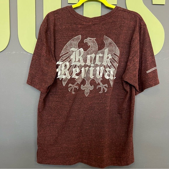 Rock Revival Men’s Maroon Graphic Tee Size XL