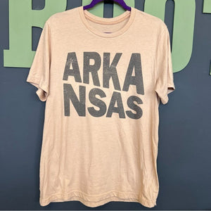 Arkansas Short Sleeve Crew Neck Unisex Fit Graphic Tee Medium