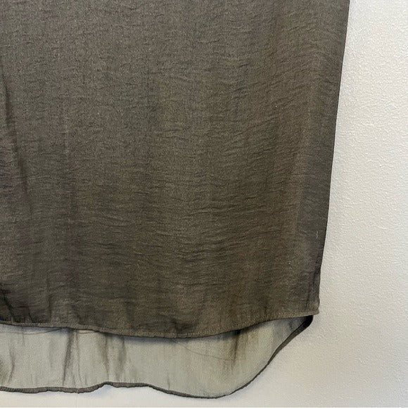 Rachel Roy V-Neck Silk Blouse Medium