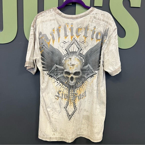 Affliction Live Fast Graphic Tee Size XL