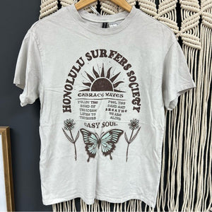 H&M Honolulu Surf Society Boxy Graphic Tee XS