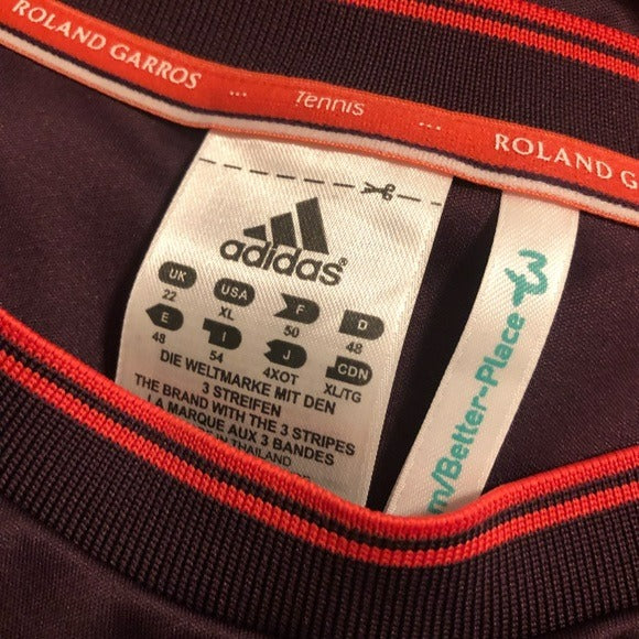 Roland Garris Paris Adidas Tennis Top Size XL