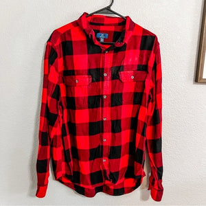 George Red + Black Flannel XL