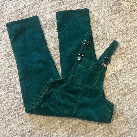 Cat & Jack Dark Green Corduroy Overalls