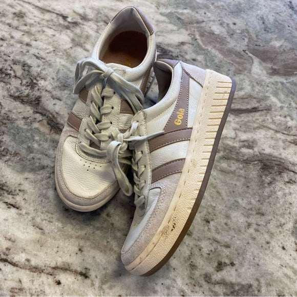 Gola Grandslam Sneakers Women’s Size 6 White + Mauve