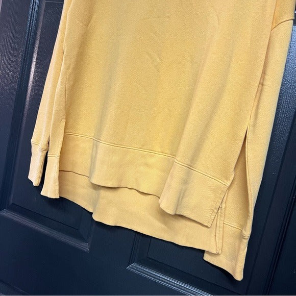 New Cozy Side Slit Mustard Sweater Size Small