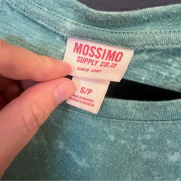 Mossimo Green Acid Wash Tank Top Size Small