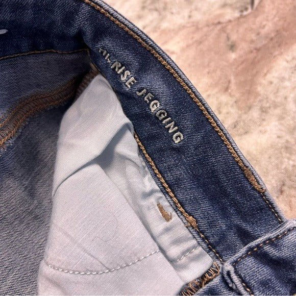 American Eagle Hi Rise Dark Wash Jegging Skinny Jeans Size 0 Short