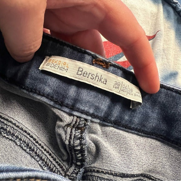 Bershka Medium Wash Skinny Jeans Size 6