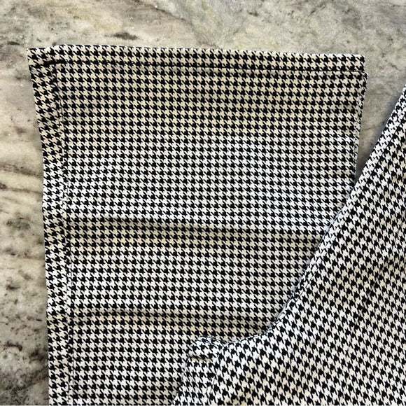 NWT Jessica Simpson Shape Sculpt Pull On Flare Houndstooth Jeans Size 29