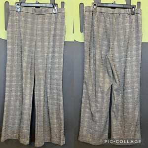 Nicole Miller Gray Wide Leg Dress Pants Size 12