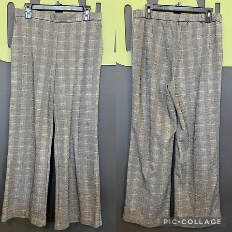 Nicole Miller Gray Wide Leg Dress Pants Size 12