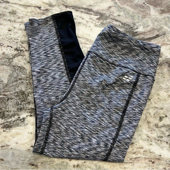 BCG Black Ankle Cropped Leggings Girls Size Large