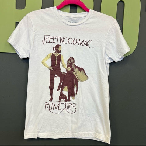 Fleetwood Mac Rumours White Short Sleeve Concert Graphic Tee Size Small