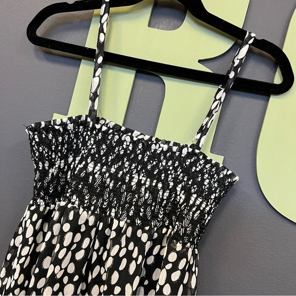 NWT Imoga Black + White Speckled Sleeveless Maxi Dress Girls Size 14