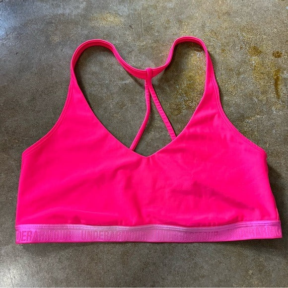 Under Armour Pink Sports Bra Size Medium