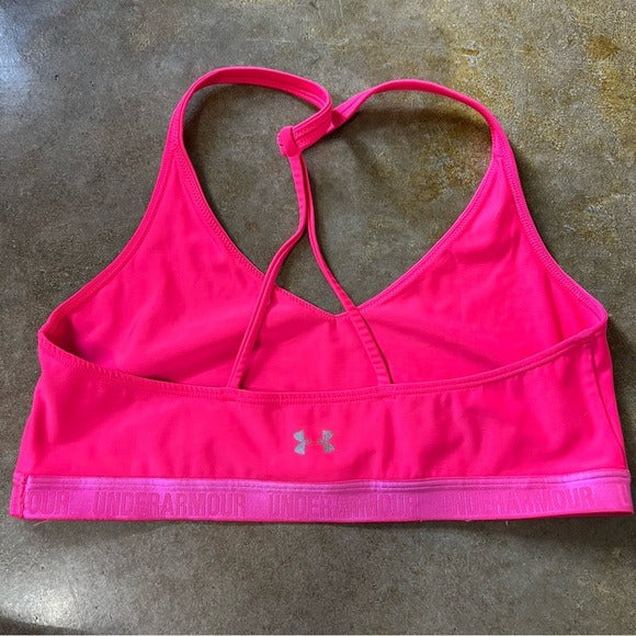 Under Armour Pink Sports Bra Size Medium