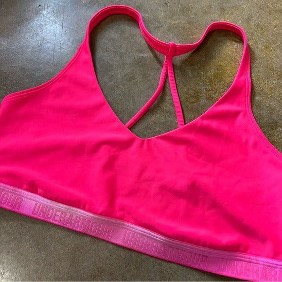 Under Armour Pink Sports Bra Size Medium