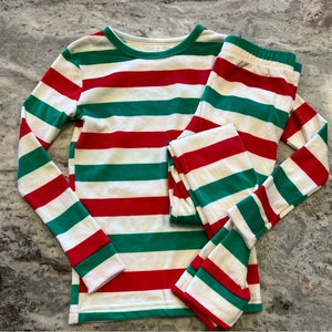 Cat + Jack Girls Striped Plush Christmas Pajamas Size 12