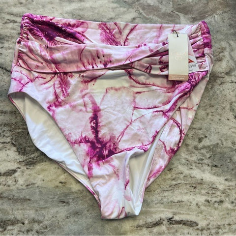 NWT CALIA Swim Bottoms Tie Dye Size 1XL Tummy Control