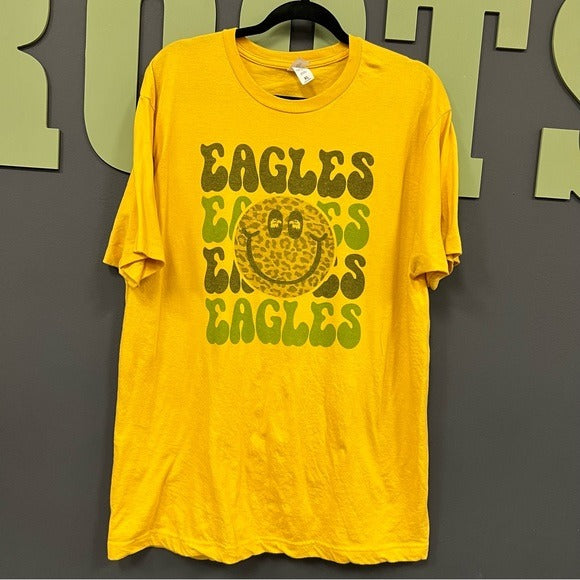 Eagles Leopard Smily Short Sleeve Graphic Tee XL