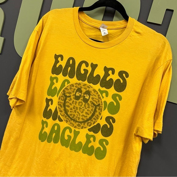Eagles Leopard Smily Short Sleeve Graphic Tee XL