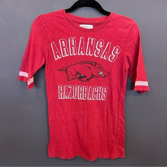 Arkansas Razorbacks Graphic Top Medium