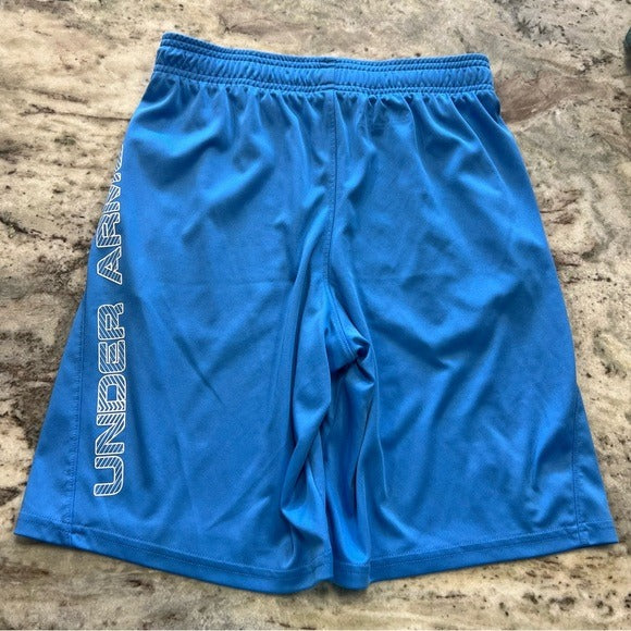 Under Armour UA Light Blue Loose Fit Athletic Shorts Size Youth Large