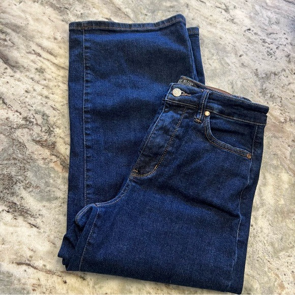 Judy Blue Dark Wash Ankle Cropped Wide Leg Jeans Size 5