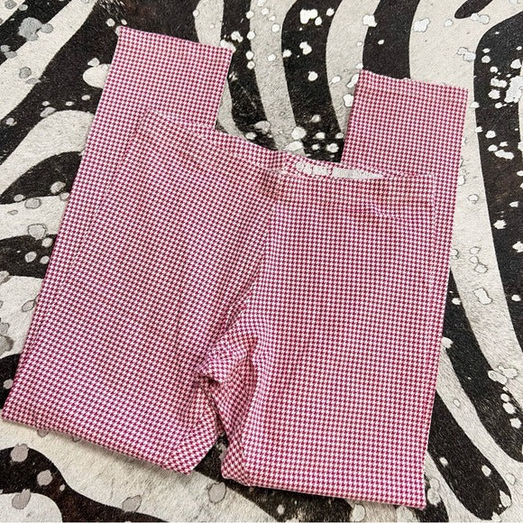 Wonder Nation Pink Gingham Girls Leggings Size XXL