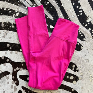 Hot Pink Mono B Workout Leggings Medium